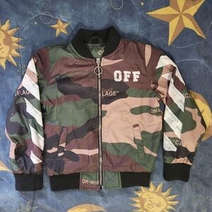 Virgil Abloh Off-White Field Kids Camo Jacket